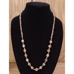 Natural Leopard Skin Jasper Stone .:* 27" Beaded Necklace *:.
